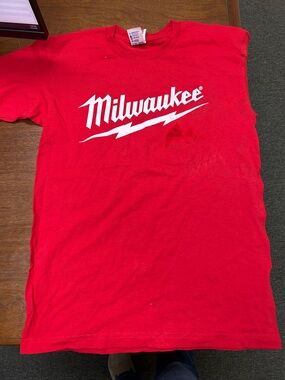 Milwaukee Red Logo Crew Neck Tee - Men's